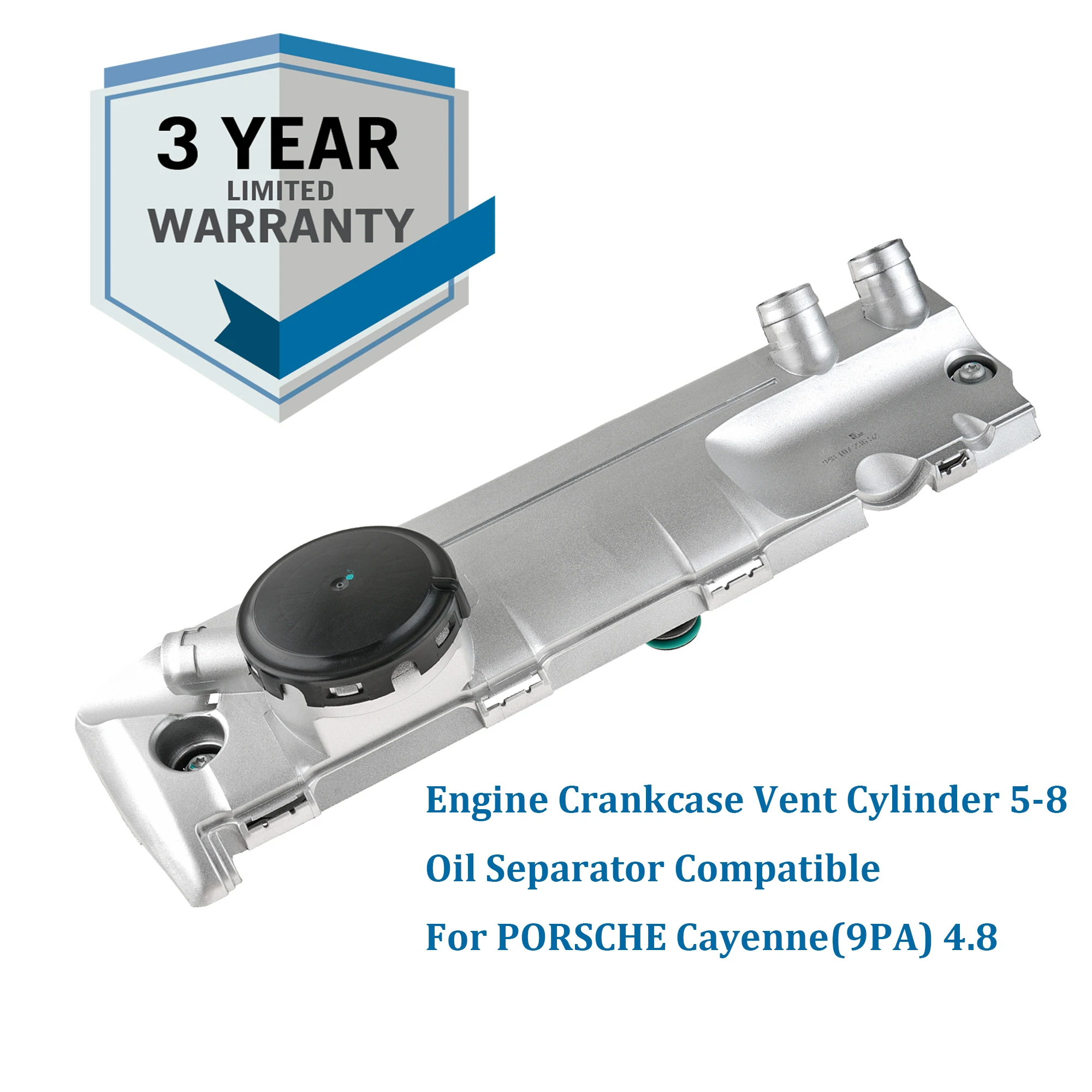 

Серебристый цилиндр вентиляционного отверстия двигателя 5-8, масляный сепаратор 94810723652 для PORSCHE Cayenne (9PA) 4,8 2007-2010