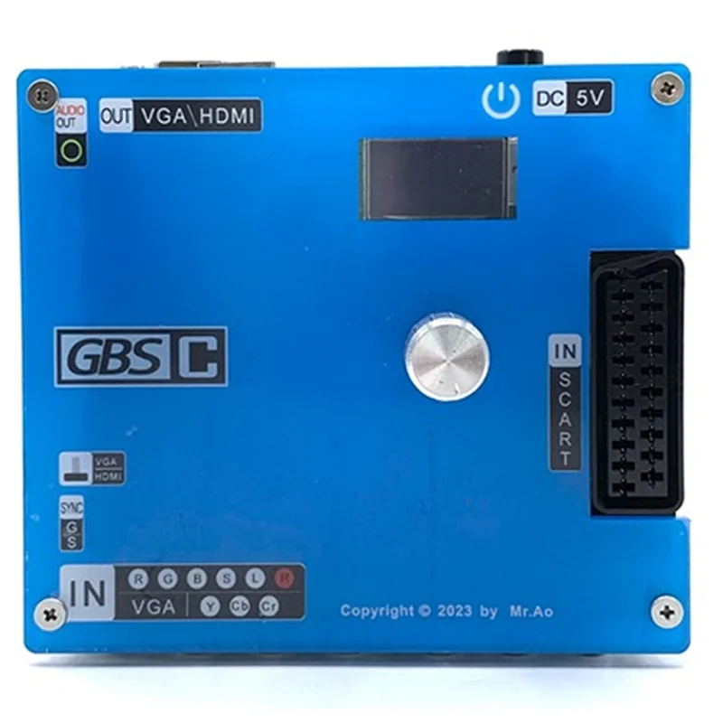 ABSQ-GBSC محول لعبة فيديو Transcoder Video Transcoder GBSC RGBS VGA Scart Ypbpr إشارة إلى VGA HD Upscalers #5