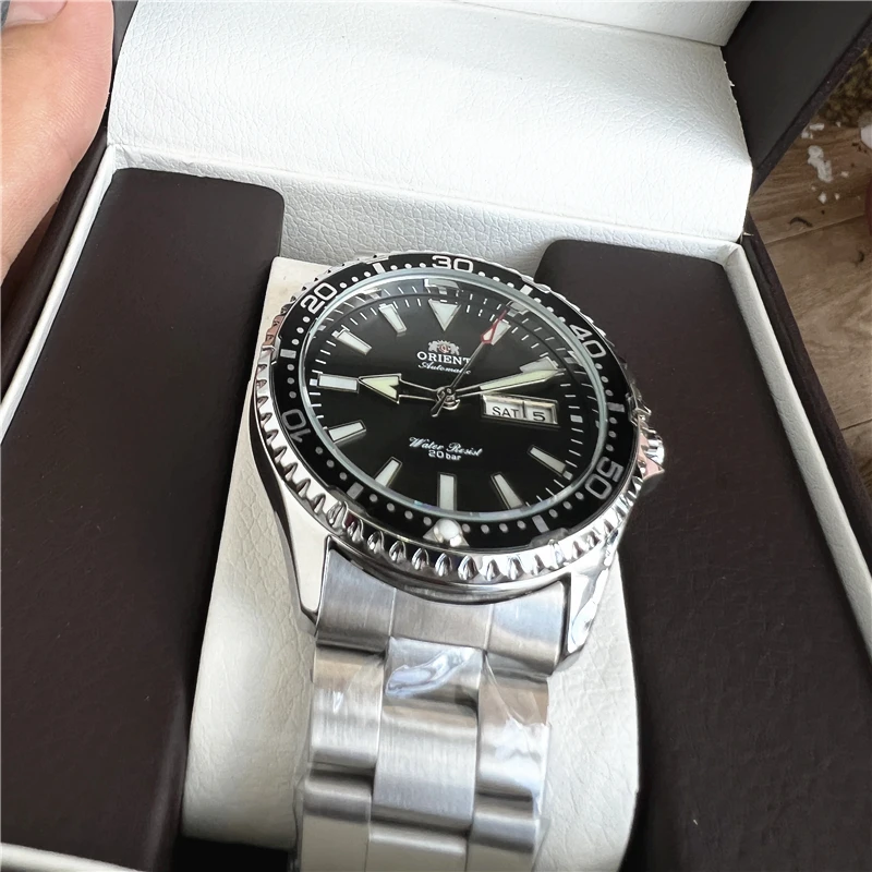 ساعات أورينت عالية الجودة 1:1 ساعة العلامة التجارية الجديدة أفضل ساعة رجالية فاخرة متعددة الوظائف جميع الصلب التلقائي الميكانيكية