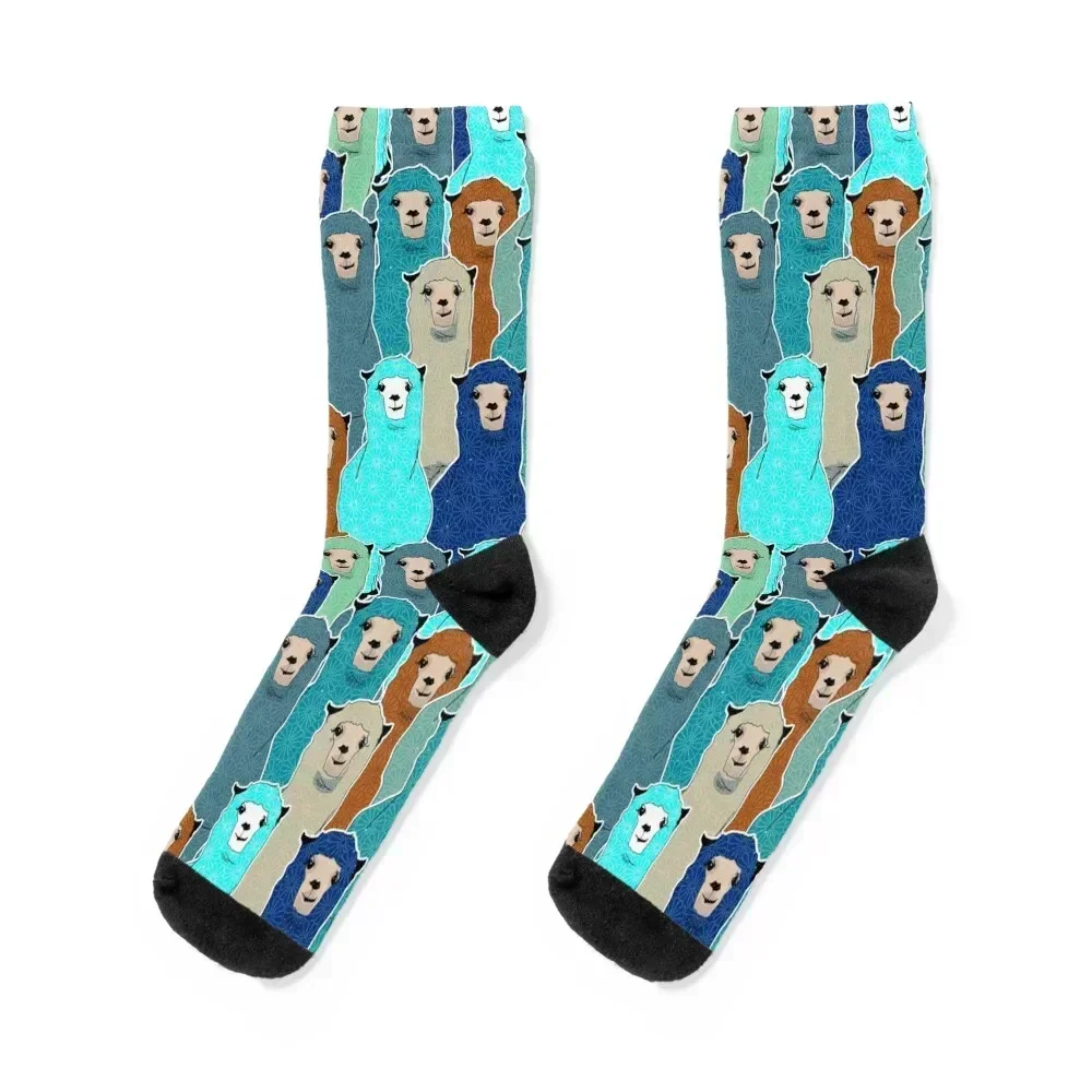 

Alpaca Pack (Merry Band Of Alpacas) Socks anime Stockings compression Thermal man winter short Socks Male Women's