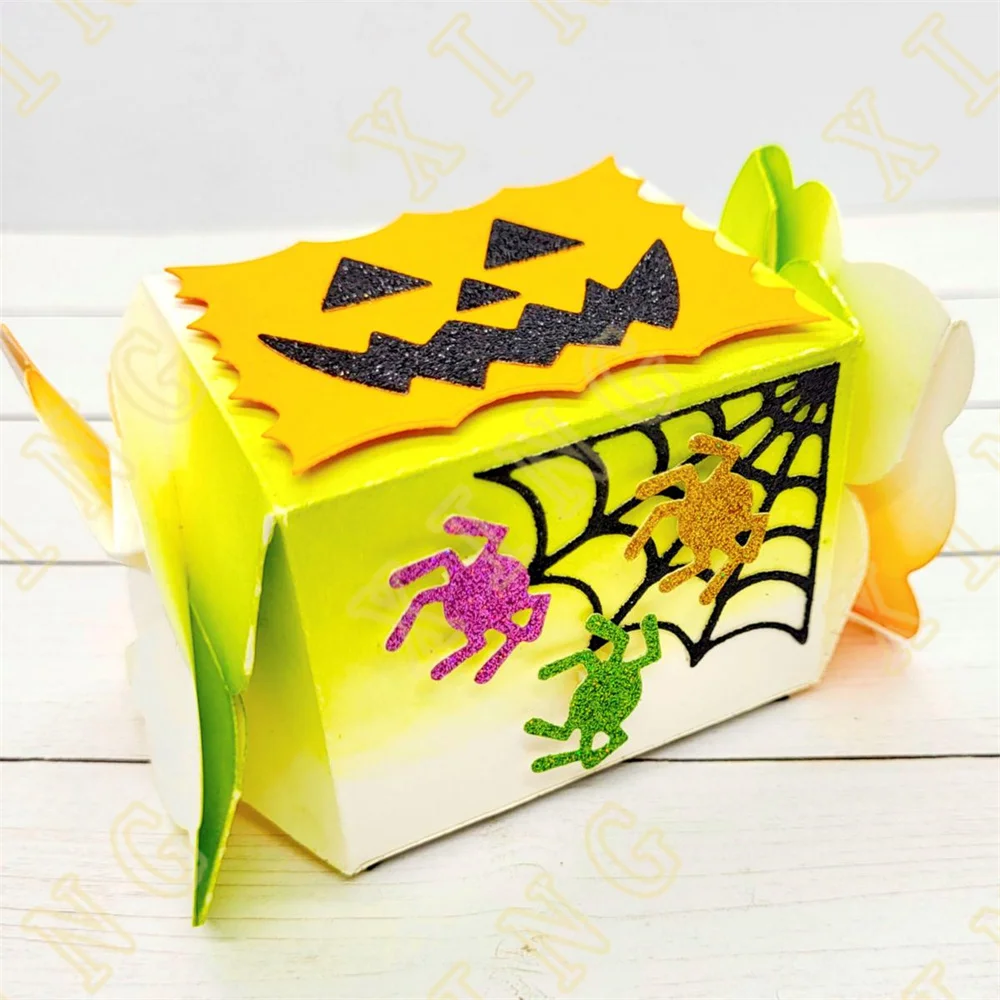 Halloween Twisty Treat Box Birthday Metal Cutting Dies For 2024 Scrapbooking Paper Making Christmas Card Embossing Card Crafts