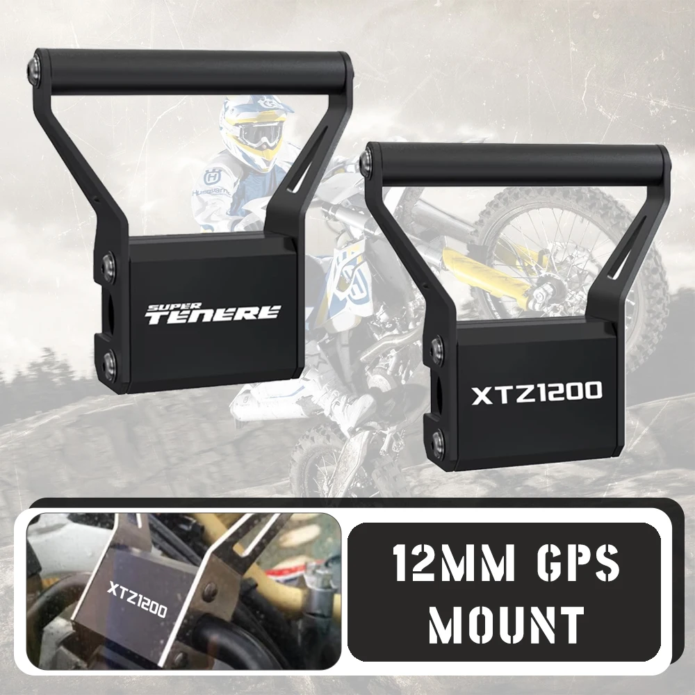 

12 мм подставка-держатель для телефона, GPS-навигационная пластина, монтажный кронштейн для Yamaha Super Tenere XTZ1200 XTZ 1200 2014-2024 2023