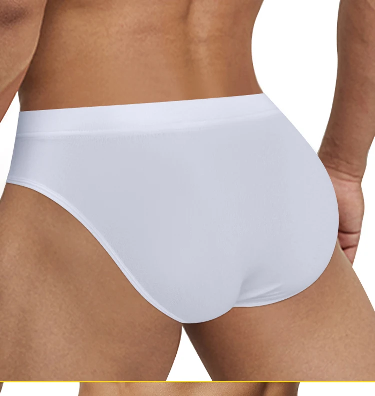 Calzoncillos Bikini Suaves para Hombre, Cintura Elástica Ancha, Bolsa de Soporte 3D, Ropa Interior Transpirable y Agradable para el Uso Diario