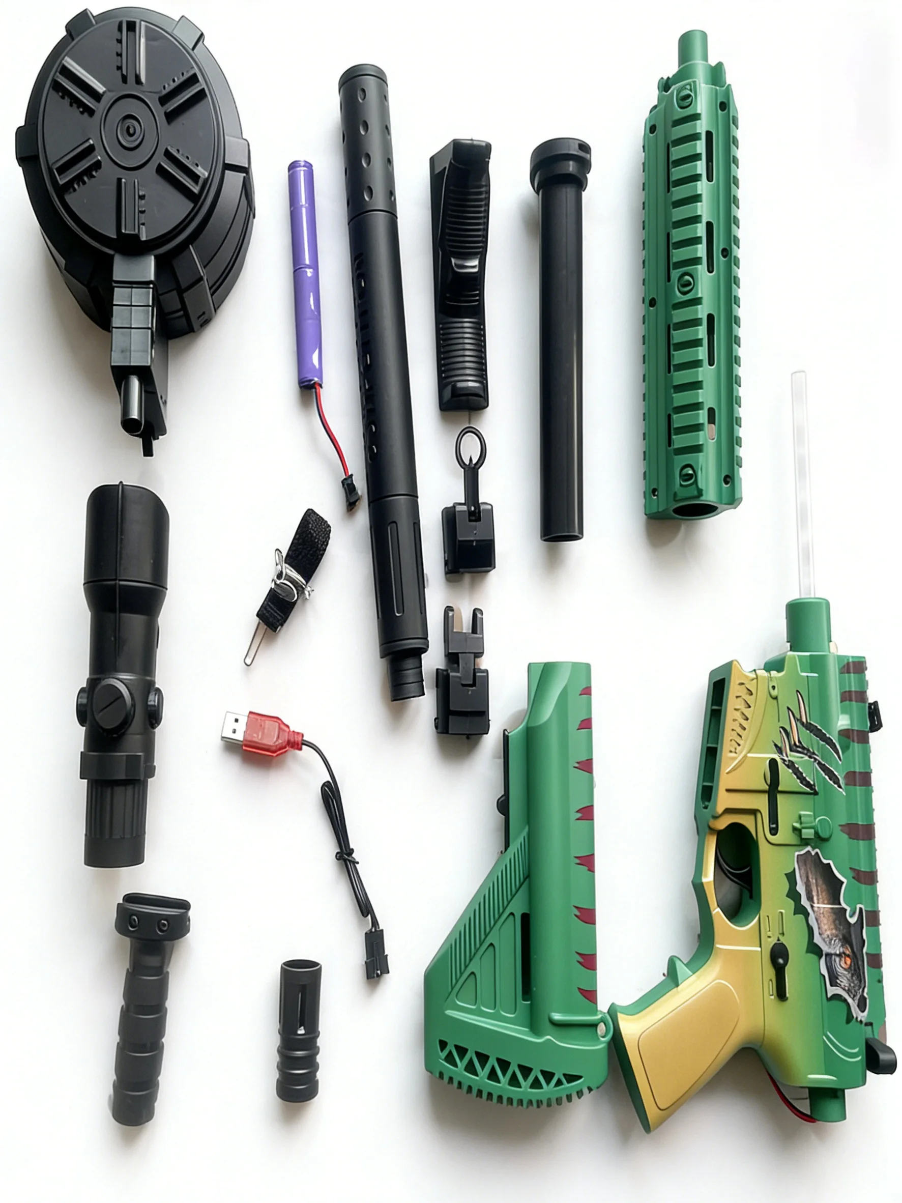 Gel Ball Blaster M416 speelgoedpistool - lange afstand 30m, 7,4V oplaadbaar, veilige gelkralen voor buitensporten, cool verjaardagscadeau