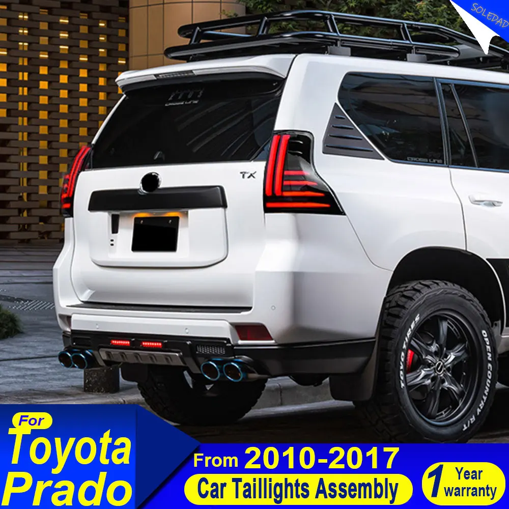 Car Styling For Toyota 2010 2011 2012 2013 2014 2015 2016 2017 2018 2019 2020 2021 Prado LC150 Tail Lamp DRL Taillight Assembly