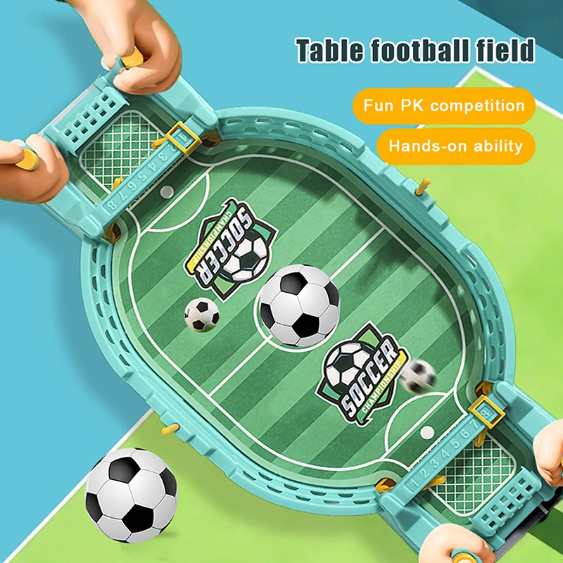 Large Desktop Football Table Children Puzzle Double Competitive Battle Football Board Game Parent-child Interactive Soccer Games