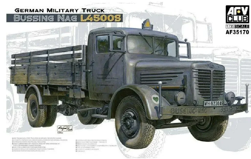 AFV Club 1/35 35170 German Military Truck Bussing Nag L4500S