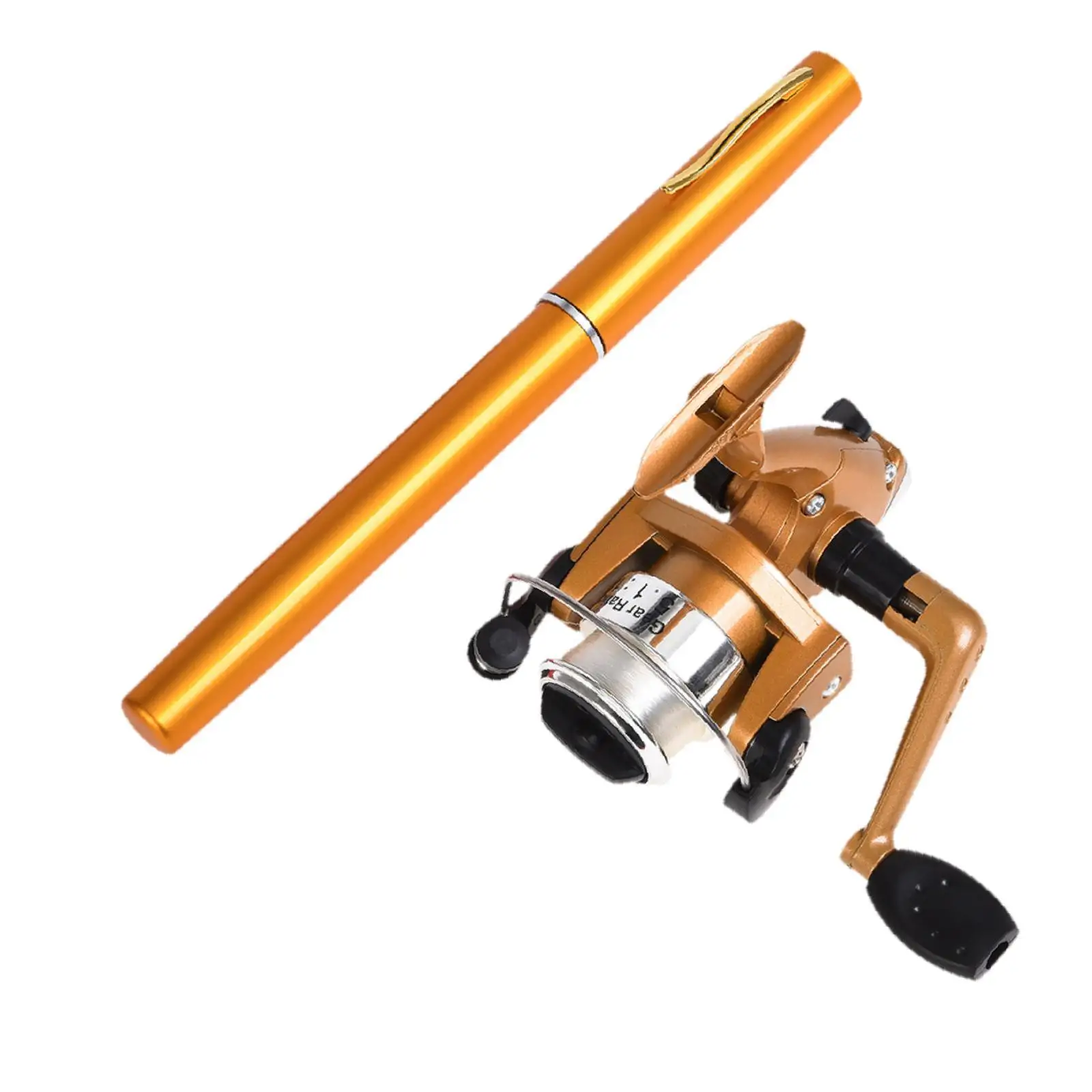 

Мини-катушка для удочки, комбинированная мини-ручка, удочка для улицы, река, озеро, черный