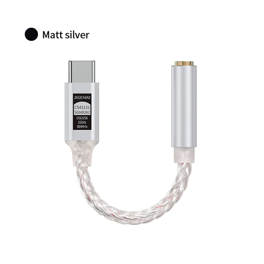 JCALLY JM20/JM20 Max Tragbare Kopfhörer Verstärker CS43131 Chip Audio Decoder Typ-C Zu 3,5mm Digital Audio Adapter für Android