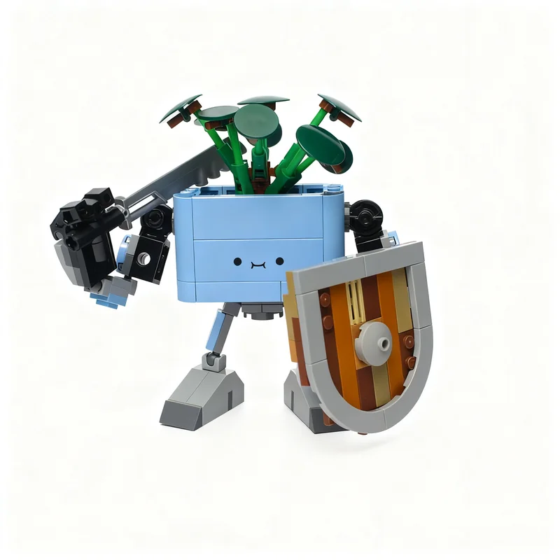 

202PCS MOC Creative Garden Guardian Happy Plant Mod Model DIY Ideas Child Toy Assembly Puzzle Gift Birthday Custom Kids Building