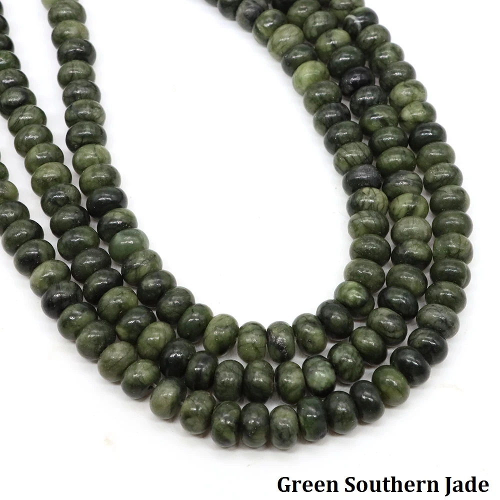 5x8mm Rondelle Vorm Natuursteen Kralen Amethist Agaat Jades Quartz Platte Ronde Spacer Bead Voor Sieraden Maken DIY Armbanden