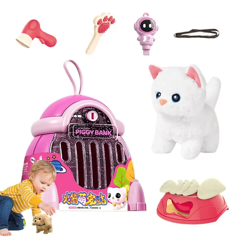 Lapin en peluche coule pour enfants, simulation électrique, oreilles Wighifunded, jouets de beurre en peluche pour bébé, cadeau d'anniversaire et de Noël