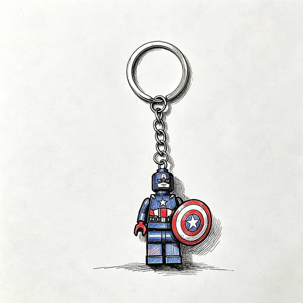 Llavero de bloques de construcción de Spiderman y Iron Man, figura de acción en miniatura, colgante para mochila, adorno para el interior del coche, regalo de colección de dibujos animados.