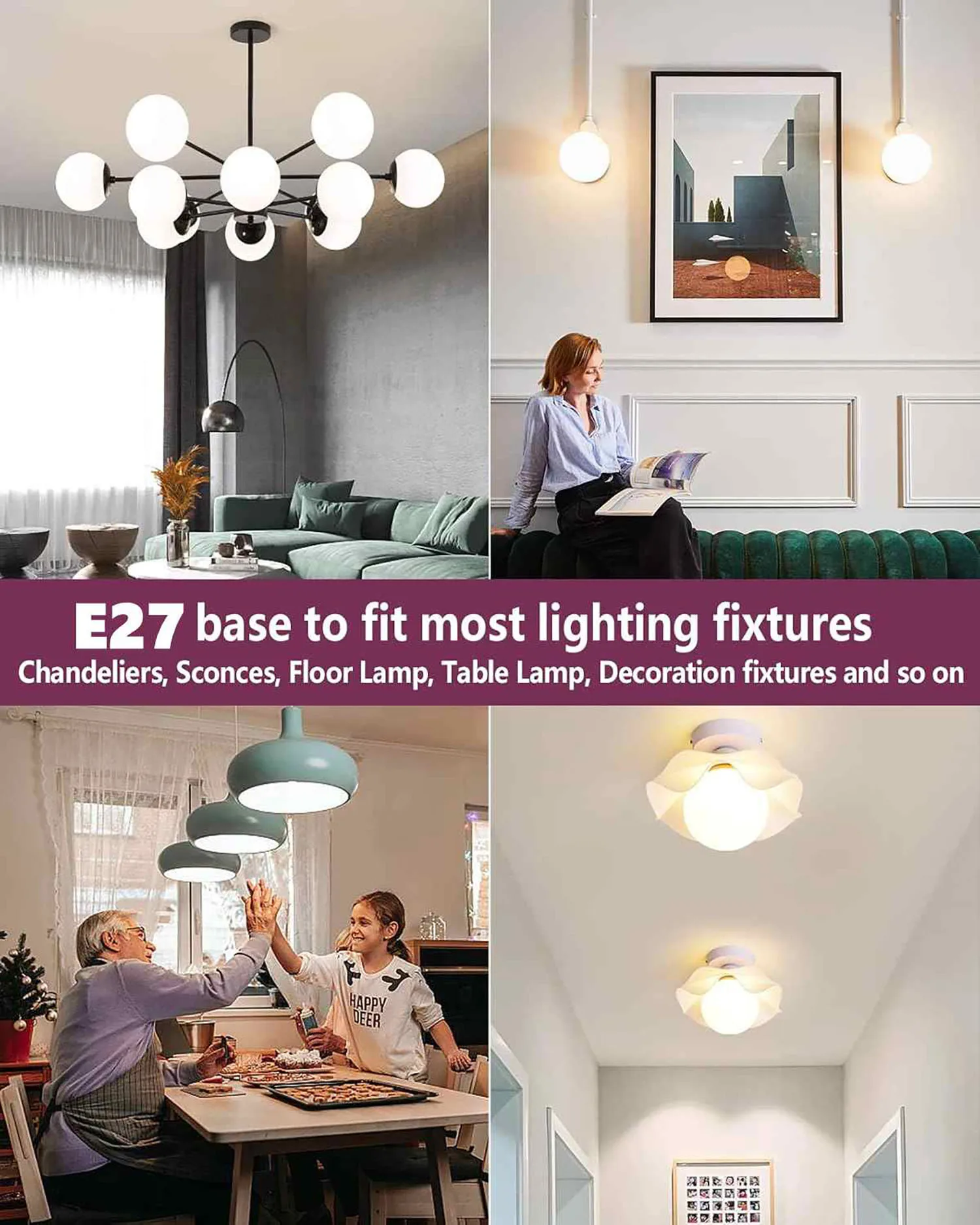 LED Bulbs E27 30W 20W 15W 7W 220V 230V G80 G95 G120 Energy Saving Global Light Lampada Ampoule LED Light Bulb LED Lamp