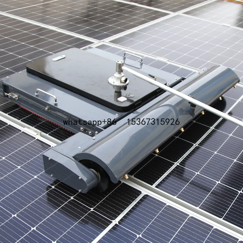 New Automatic Industrial Smart Solar Panel Cleaning Brush Outdoor High-Efficiency Commercial Photovoltaic Cleaning Robot  //