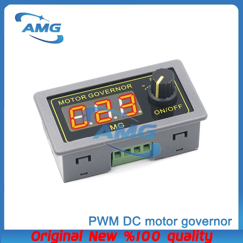 DC 5-30V 12v 24v 5A DC Motor Controller PWM Adjustable Speed Digital display encoder duty ratio frequency MAX 15A ZK-MG
