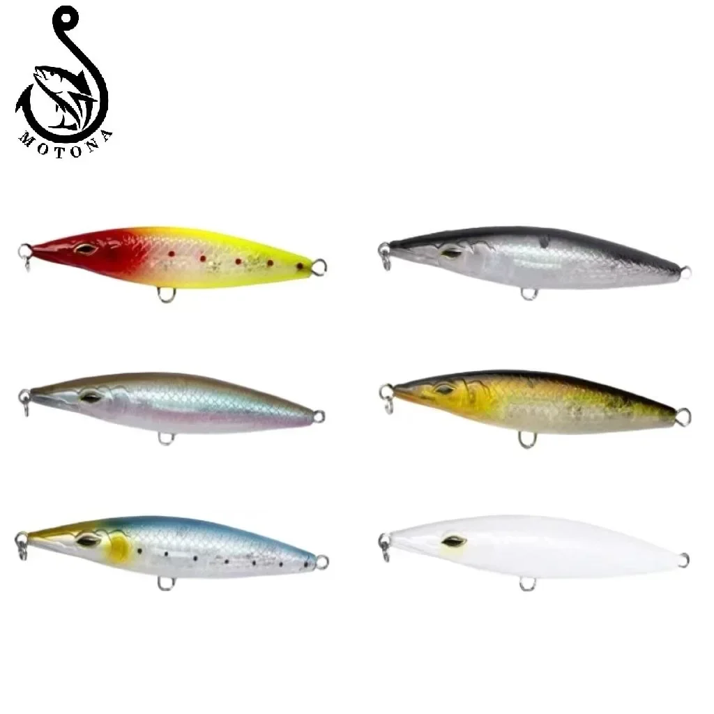 

MOTONA Floating Pencil Baits 90mm/110mm/130mm Stickbait Wobblers Topwater Asturi Lures for Seabass Bonitos WTD Fishing Lure