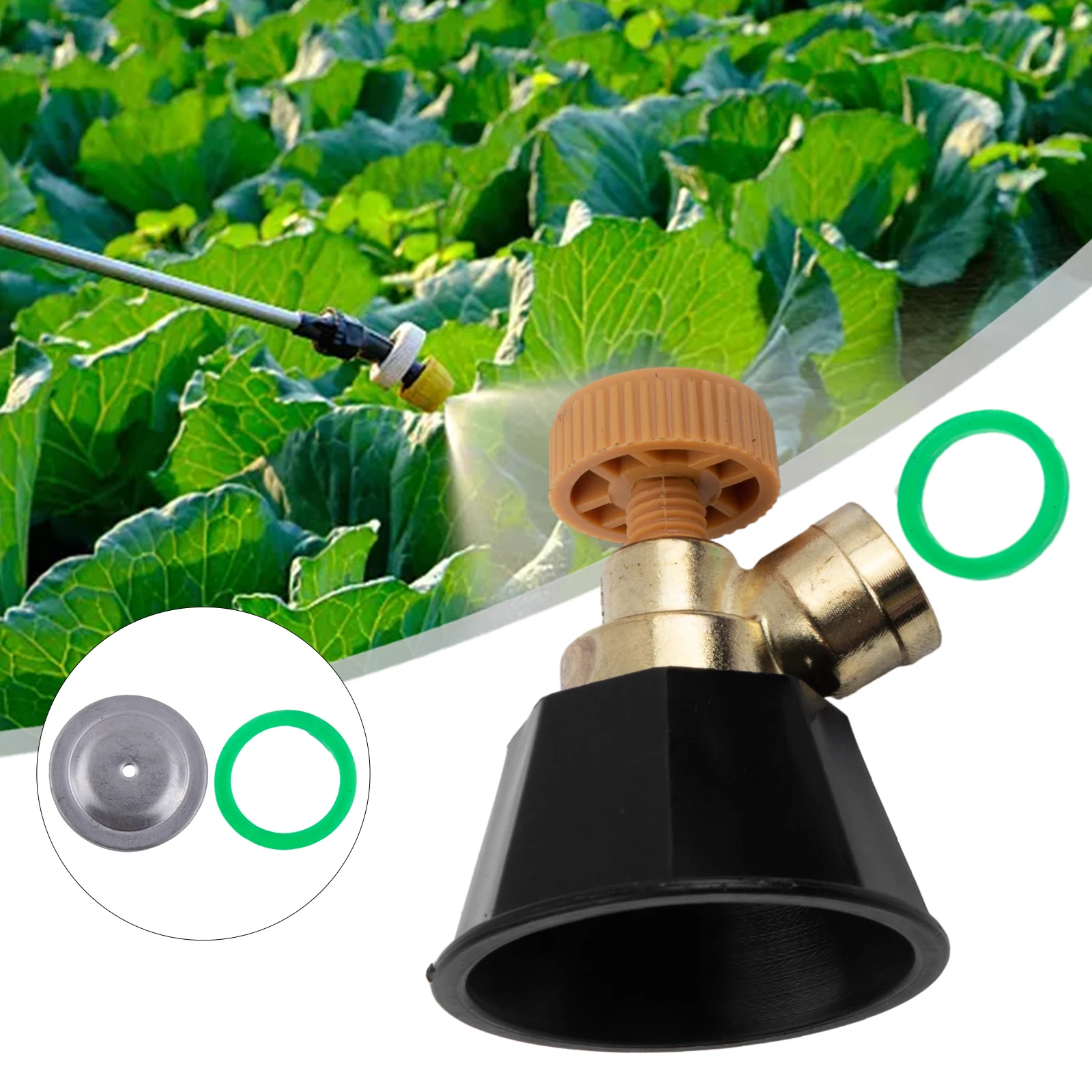Bico ajustável jardim de alta pressão plástico + liga substituição pulverizador acessórios agrícola ciclone preto