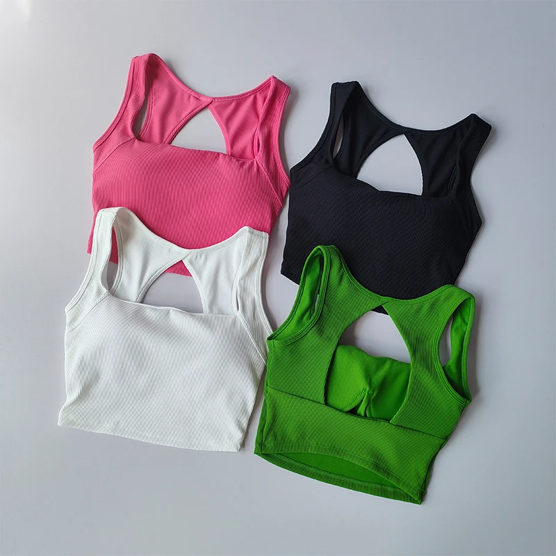 Women Sports Bra Top Push Up Fitness Yoga Bra Underwear Sport Tops For Women Breathable Running Vest Gym Wear Tube Top Bra Femal