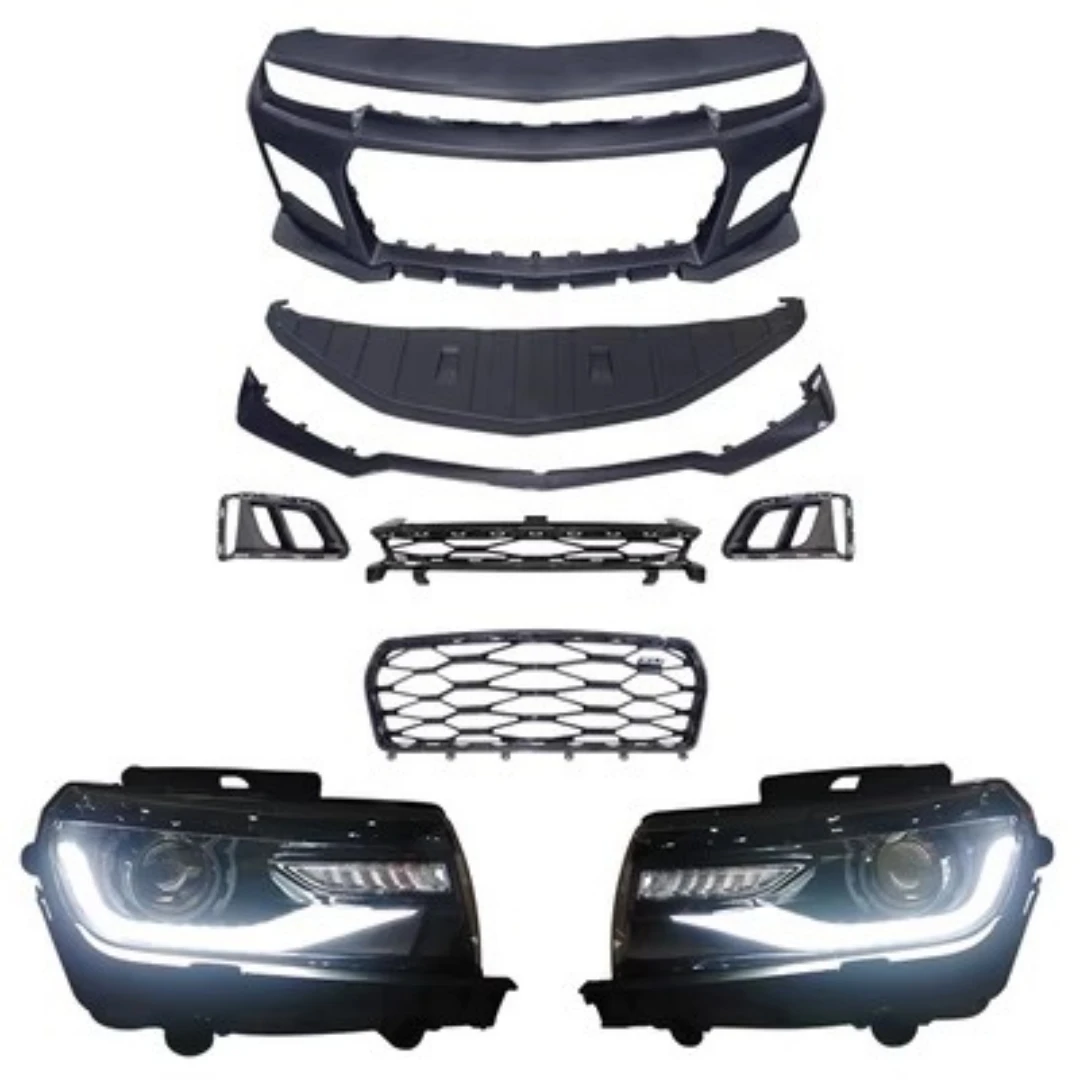 

Body Kit Front Bumper Grill Mask for Chevrolet camaro 2010-15 modified ZL1 style front lip Headlight Daytime Running Light