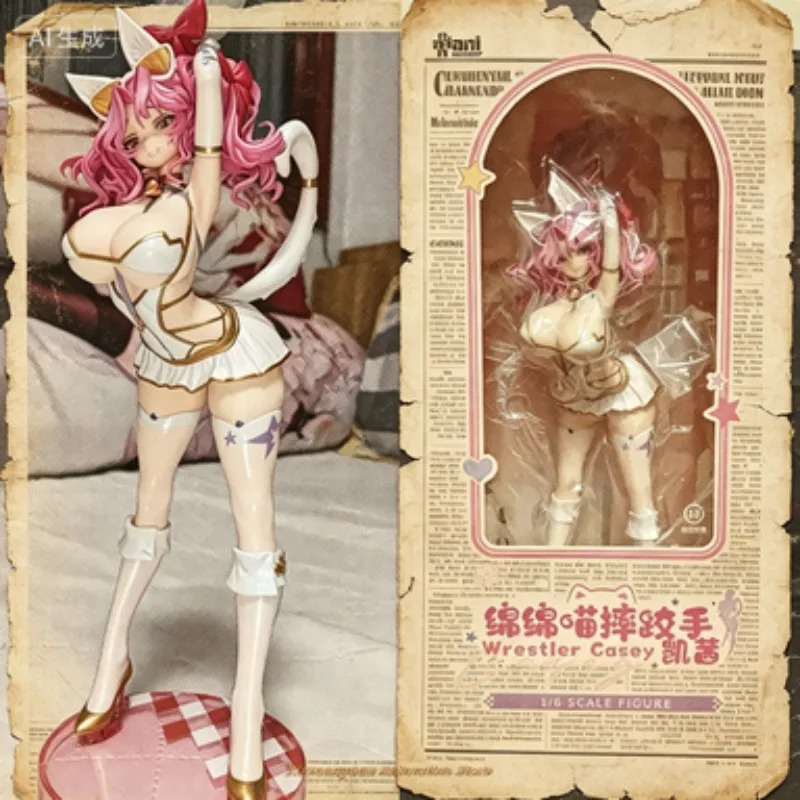 

Nuevo en Stock, Figura Original AniMester Sheepy Meow Wrestler - Cathy, Figura Anime Auténtica PVC 32CM, Modelo