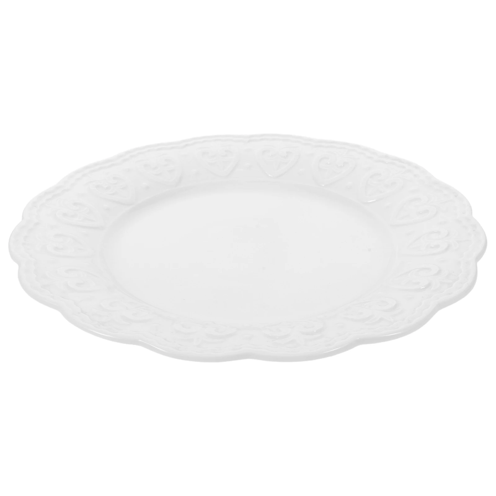 

Creative Ceramic Round Dessert Plates Decorative Cake Platter Small Appetizer Tray Porcelain Side Dish for Bread Fruit Elegant