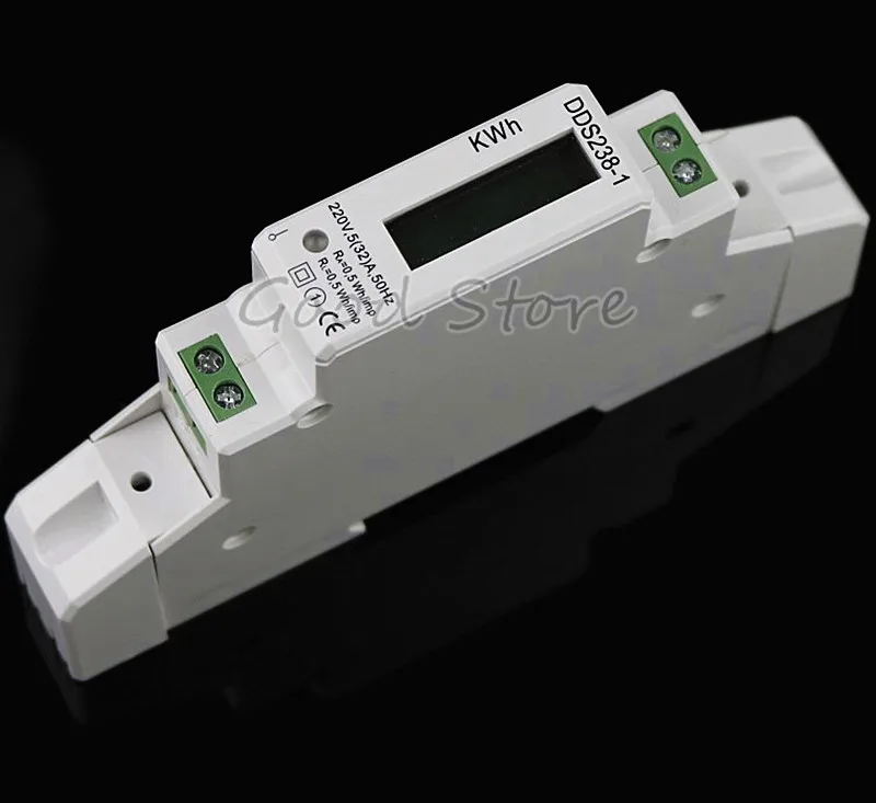 DDS238-1 LCD 5(32)A 220VAC 50Hz Smart Home Single Phase Pole DIN-Rail Kilowatt Hour kwh Meter Energy Meter Brand New Power Meter