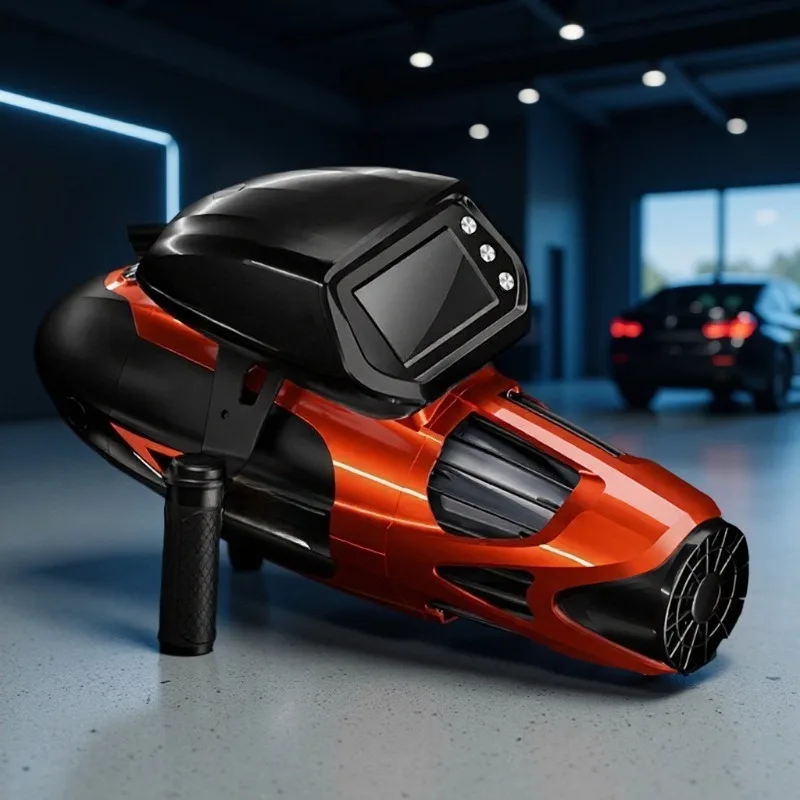 Long continuous screen underwater booster, rescue tool professional grade handheld diving thruster