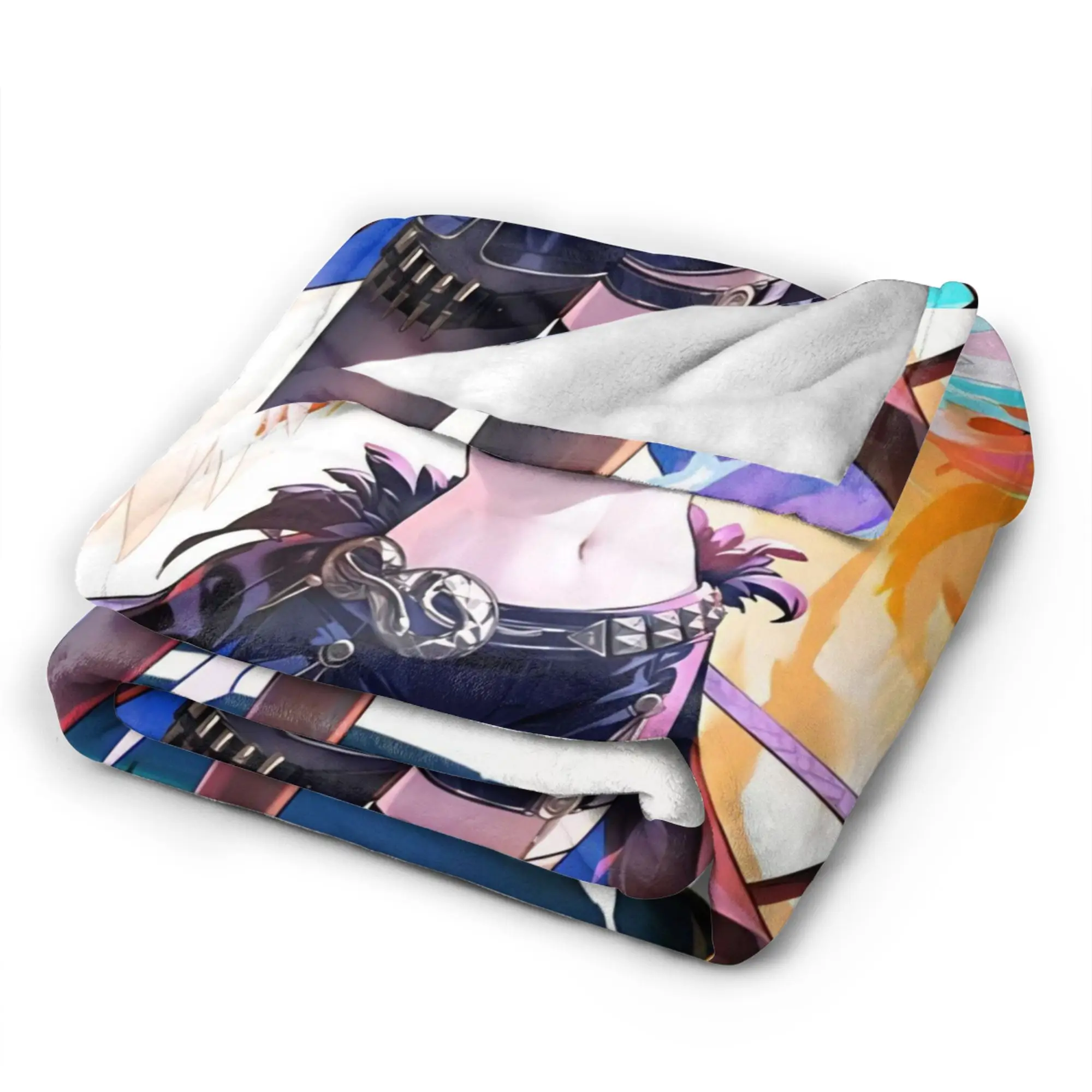 Wuthering Waves WuWa Galbrena بطانية لعبة أنيمي الصوف الجدة لينة رمي بطانية للمفرش الشتاء السفر #5