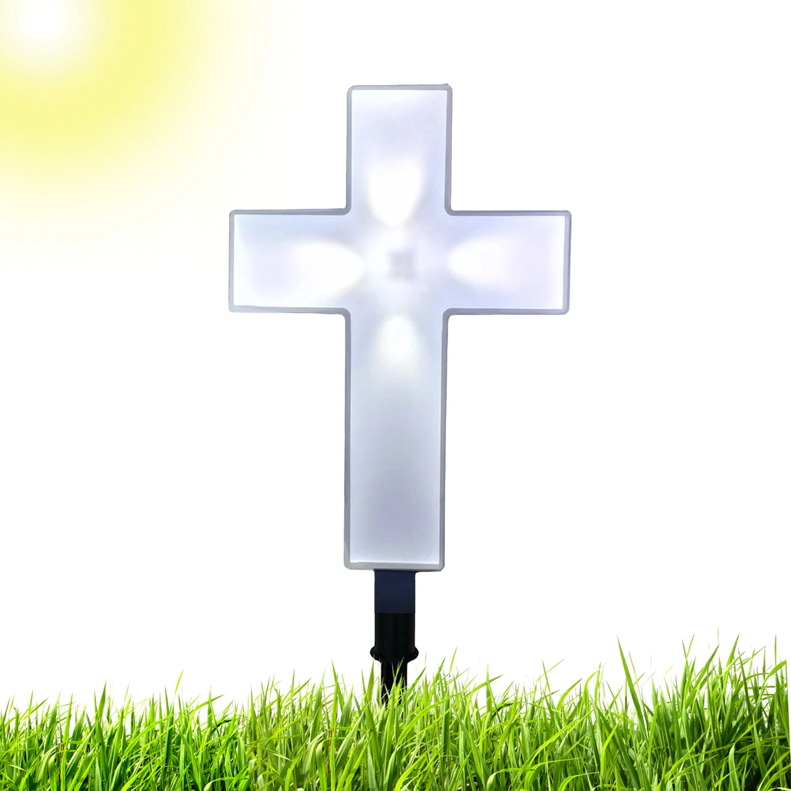 

Solar Cross Garden Stake Outdoor Lights LED Waterproof Cross Lamp For Cemetery Auto On Off Holloween Party Lighting Decors