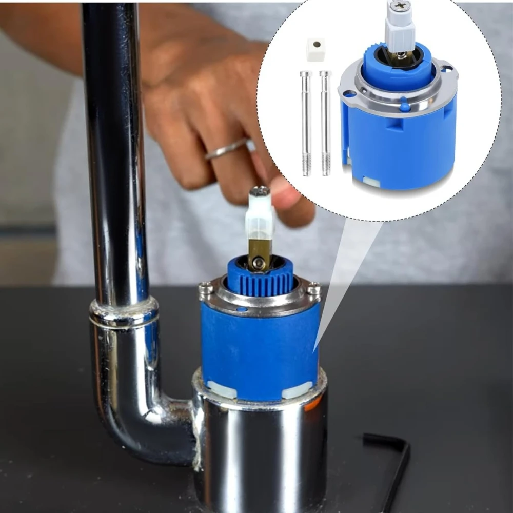 

46 mm Kitchen Tap 46048000 Single-Lever Mixer Valve Ceramic Cartridge Compatible with Grohe for Gro,he 460480000 Parts