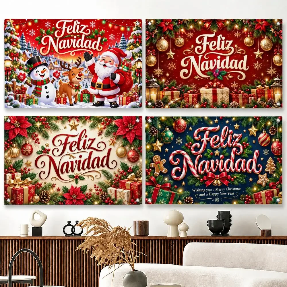 Merry Christmas Buffalo plaid text flag Flags decor flag banner,wall hanging flag,indoor outdoor wall decor,yard garden