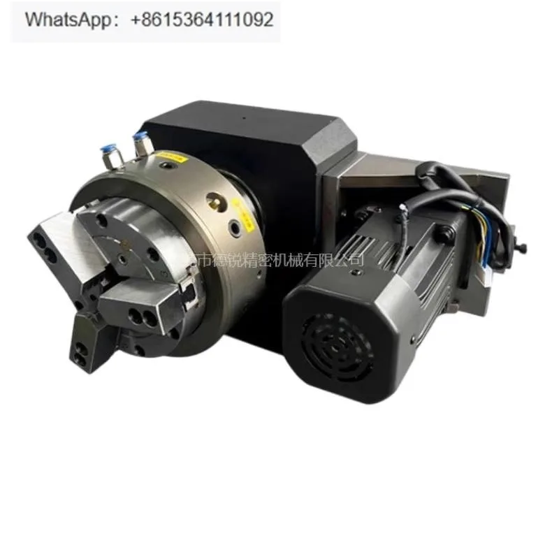 

Assembly and welding rotary lathe chuck front hollow three-jaw pneumatic chuck spindle integration multi-specification