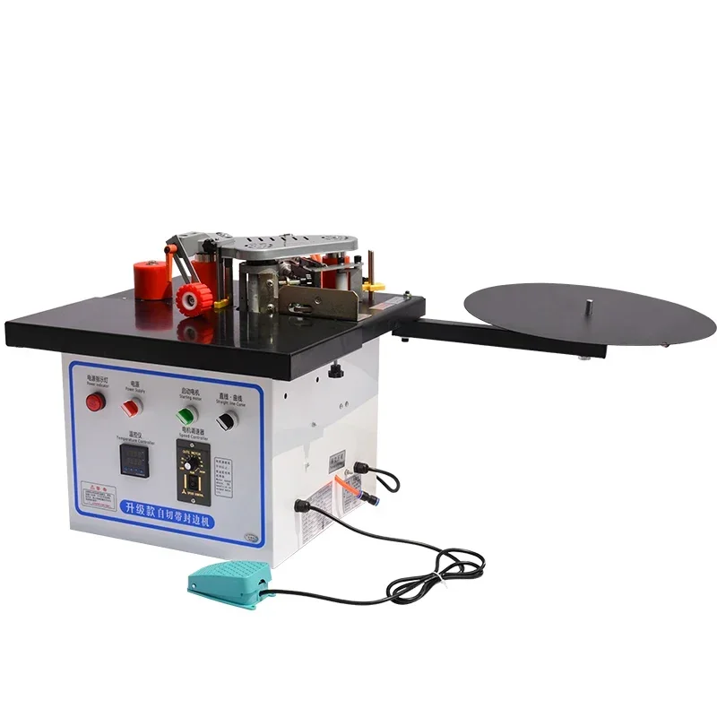 PVC Curved Small Portable Woodworking Automatic Edge Banding Machine Manual Mini Wood Motor 220V Trimming Gluing Machine 1000ML