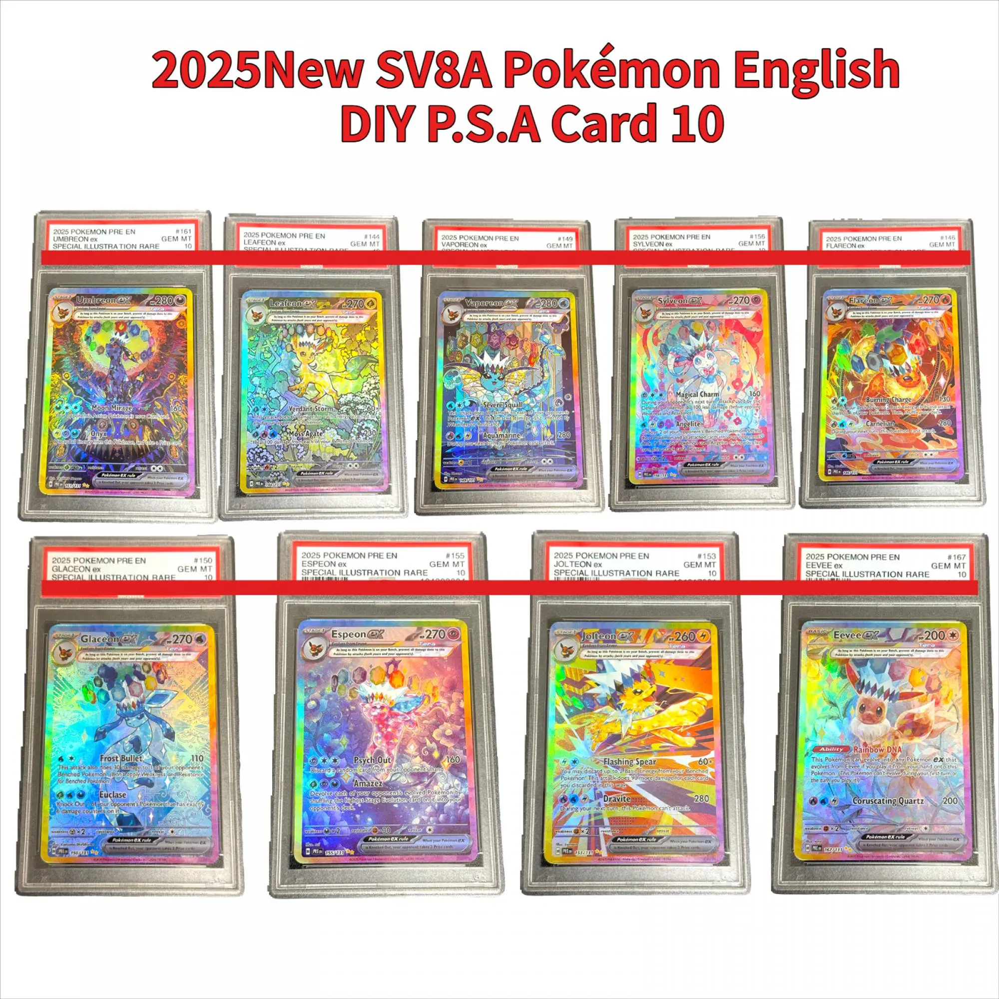 diy-9-uds-2025-sv8a-preen-umbreon-espeon-eevee-sylveon-vaporeon-ex-special-illustra-tion-rare-anime-tarjeta-de-clasificacion-de-10-puntos