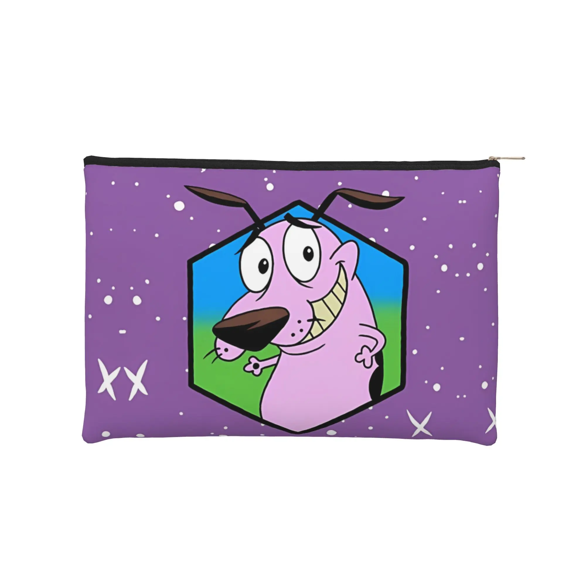 

Легкая винтажная косметичка Courage с графическим изображением собачьего сердца, на молнии, для туалетных принадлежностей