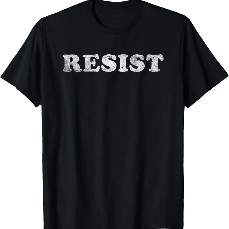 

Resist Vintage 80S Style Font Distressed T Shirt