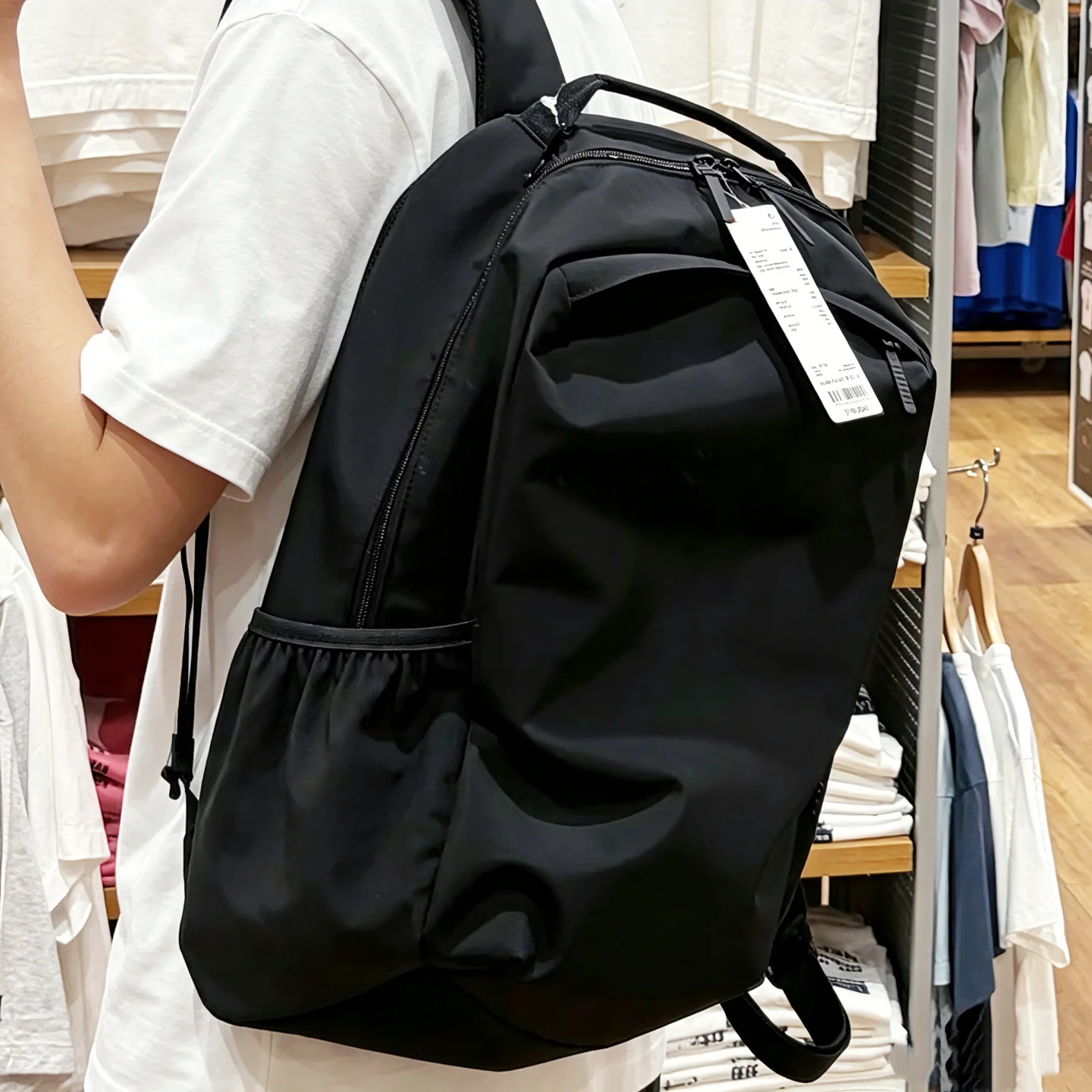 Unisex Nylon Casual Backpack Large Capacity Waterproof Versatile Leisure Bag Autumn Winter New Style Double Shoulder Bag for ...