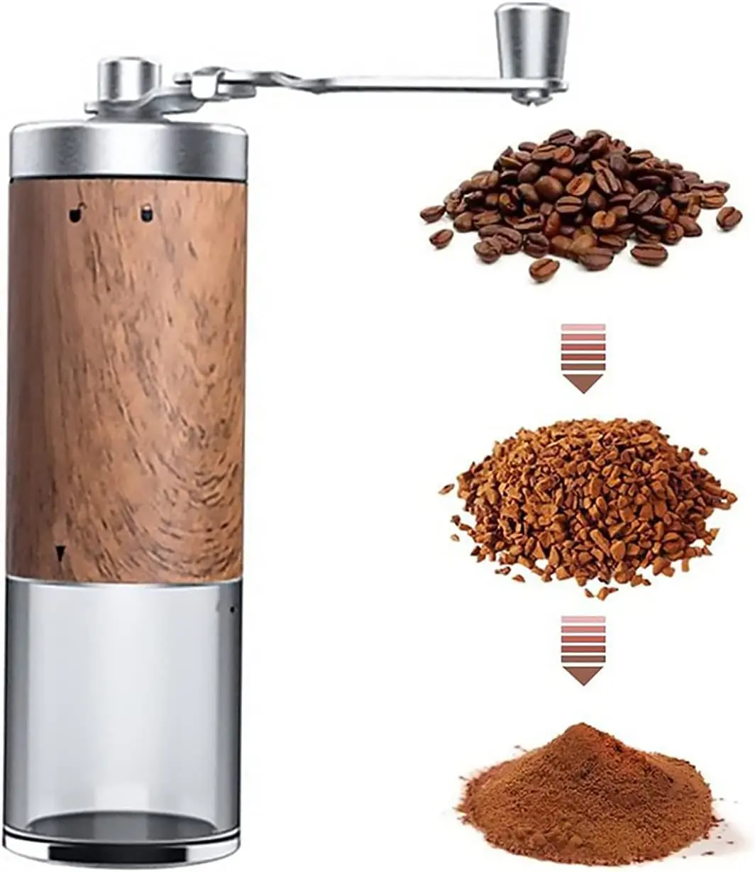 

Manual Coffee Grinder Portable High Quality Hand Grinder Mill With Double Bearing Positioning