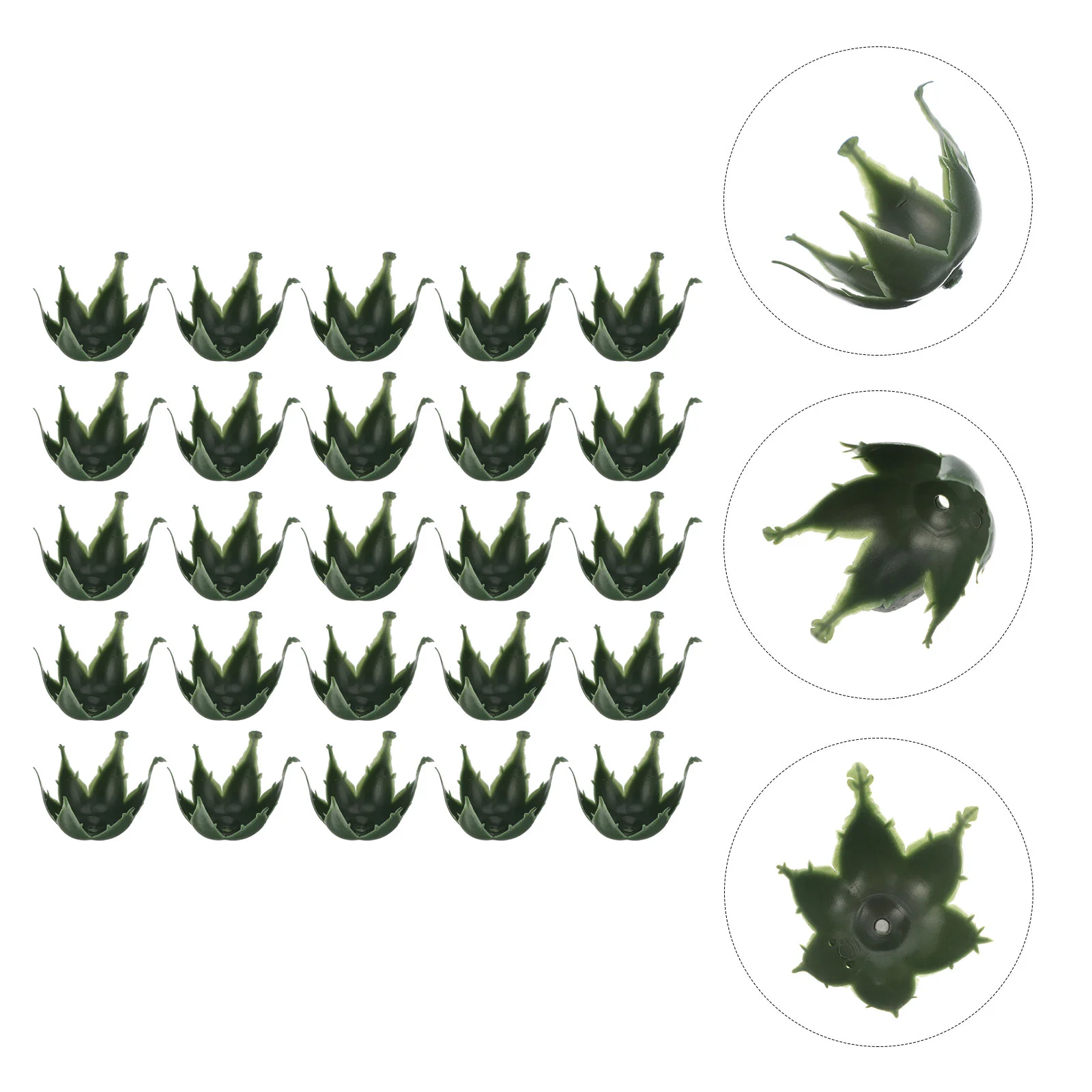 Receptacle DIY Supplies Simulated Flower Calyx Fake Receptacles Artificial Supply Rose Flowers