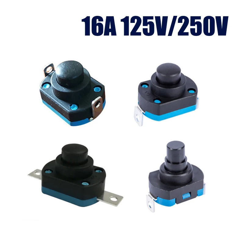 New Small Size 16A Large Current Strip Key Switch Handheld Push-button Switch