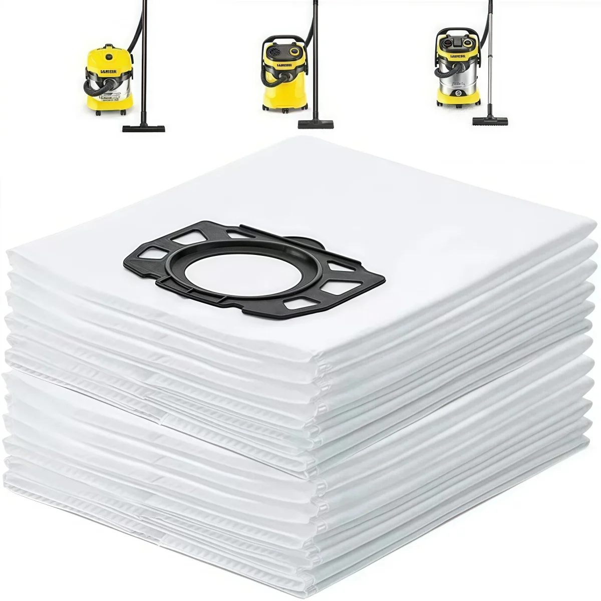 Sacs d'aspirateur pour aspirateur sec et humide Kärcher WD4 WD5 WD6 WD5P WD6P MV4 MV5 MV6, sacs à poussière pour Karcher 2.863-006.0