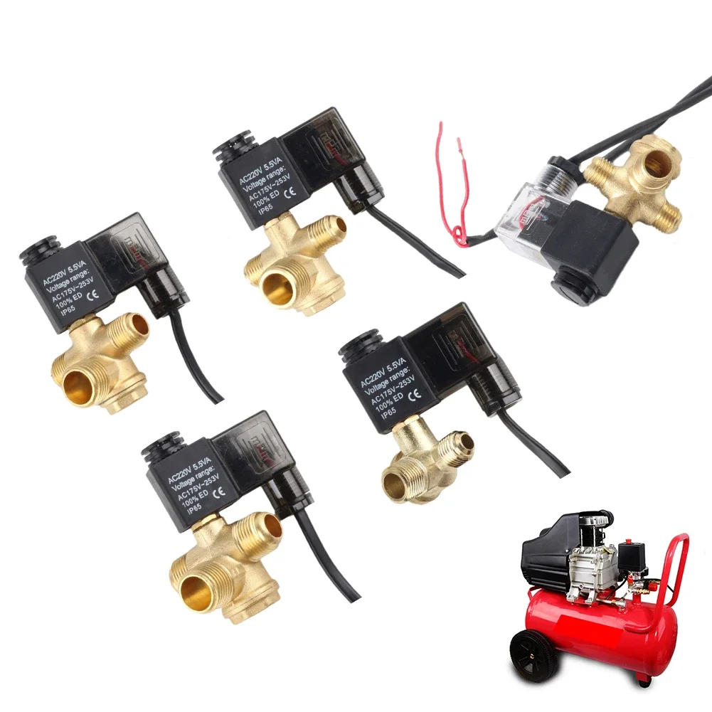 

Электромагнитный клапан для воздушного компрессора с обратным клапаном для пневматического оборудования: бесшумное отключение, контроль выхлопа, разгрузка