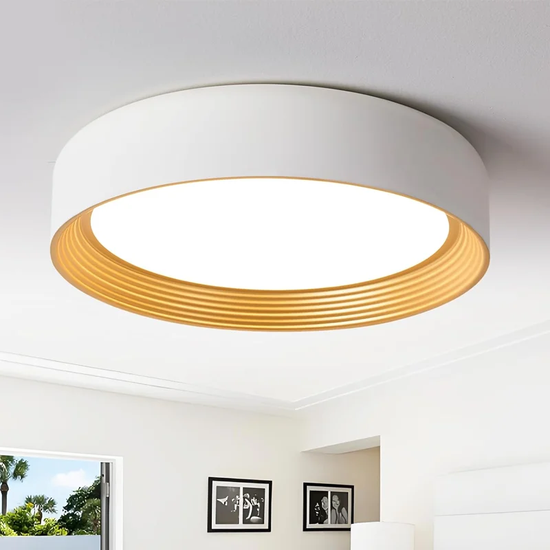 

Nordic Round Wood Grain LED Ceiling Light Modern Minimalist Creative Ceiling Lamp For Livingroom Bedroom Diningroom Ceiling Lamp