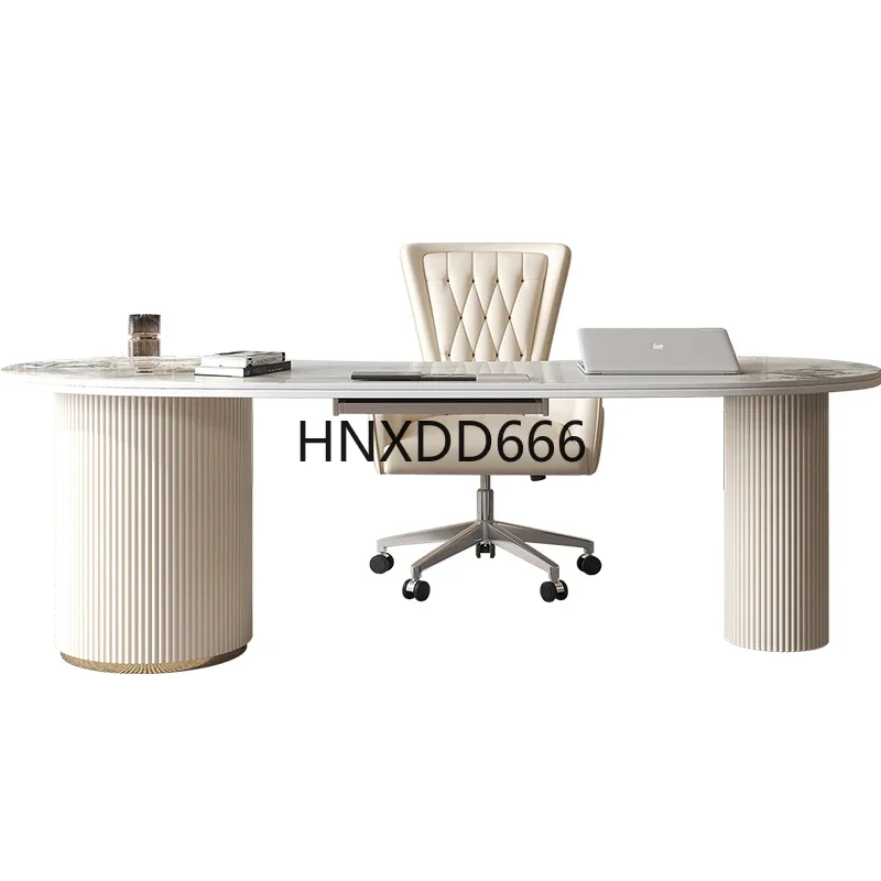 Minimalist Bright Slate Compact Desk for Small Apartment Household Computer Countertop Workstation Office Furniture