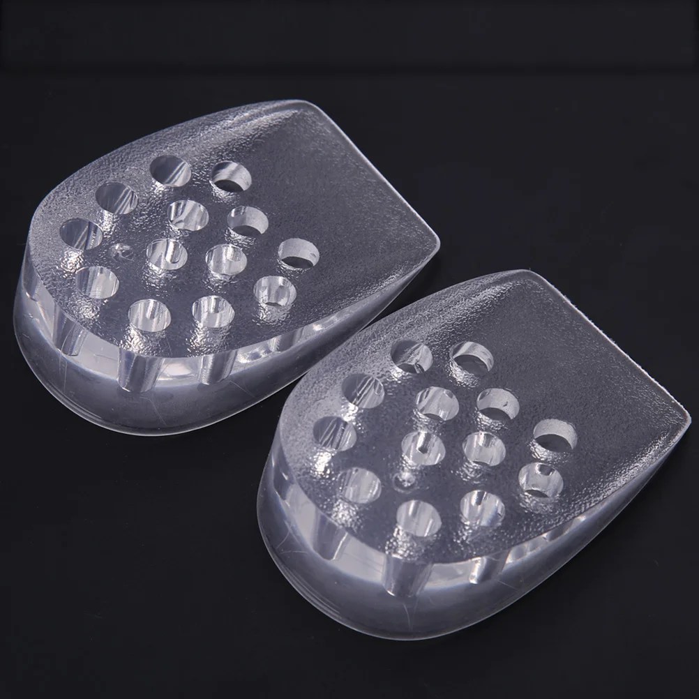 

2 Pair Clear Heel Insert Non Booster Pad Invisible Insole Foot Protectors for Feet