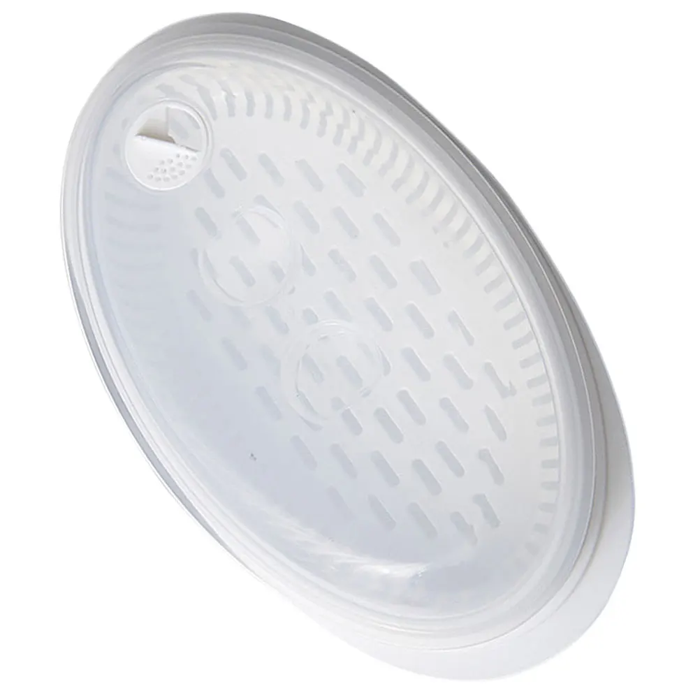 

1Pcs Food-Grade PP Microwave Steamer Fish Steamer with Vent Lid Household Steam Plate for Steamed Buns Dumplings Cookware