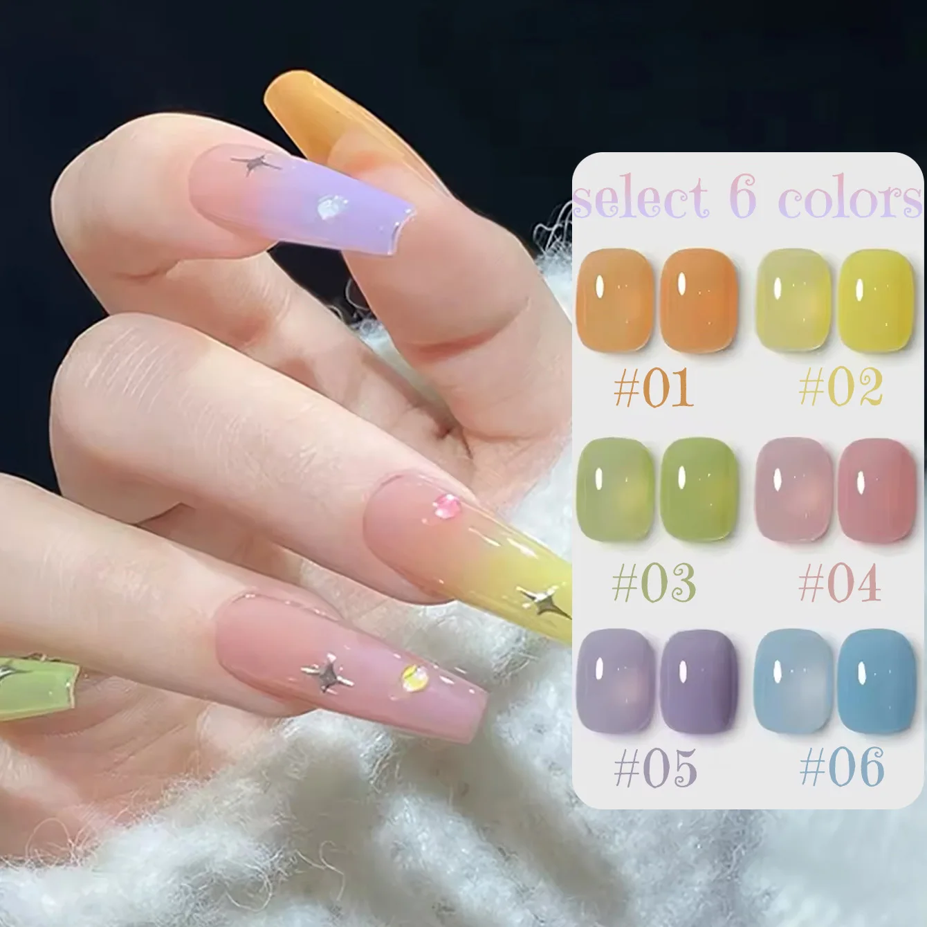 1 قطعة SHAKA الخريف الصيف الدوبامين هلام مسمار البولندية 2025 نمط جديد تبييض اللون حيوية فتاة مسمار ملصقات الأظافر لوازم