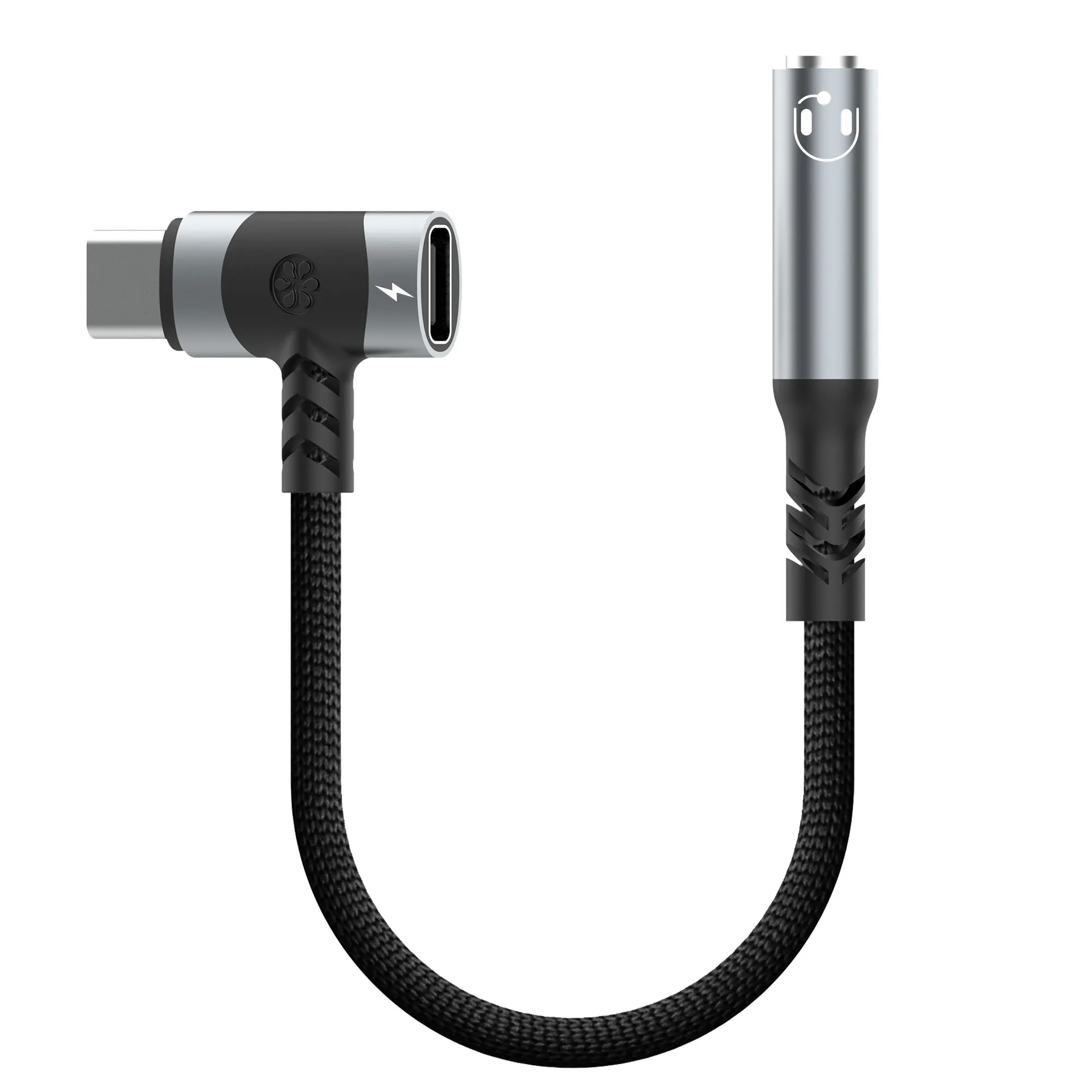2-in-1 USB-C to 3.5mm Audio Adapter - 100W PD Fast Charging & Aux Mic Jack For Phone & Tablet