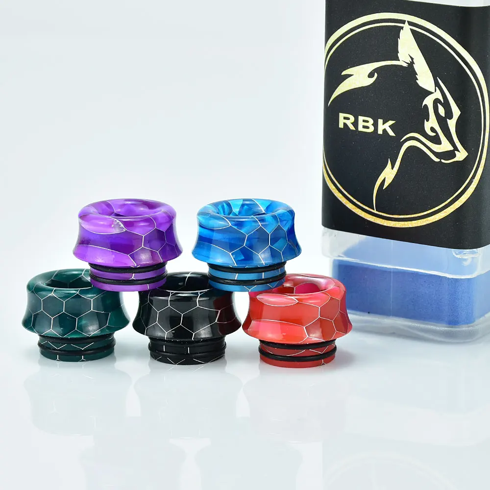 Wolfcoolvape 810 طرف بالتنقيط vape بالتنقيط تلميح ملحقات السجائر الإلكترونية الراتنج 810 mtl طرف بالتنقيط لـ kylin mini v2 rta